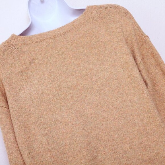 Becool Oversized Crew Neck Sweater Tan Women Size S / M - Picture 5 of 8